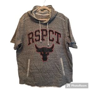 UA Mens XXL RSPCT Hooded Short Sleeve Shirt